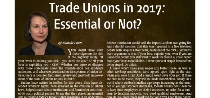 Trade Unions in 2017: Still the So-so-so-solution to Workplace Woes?